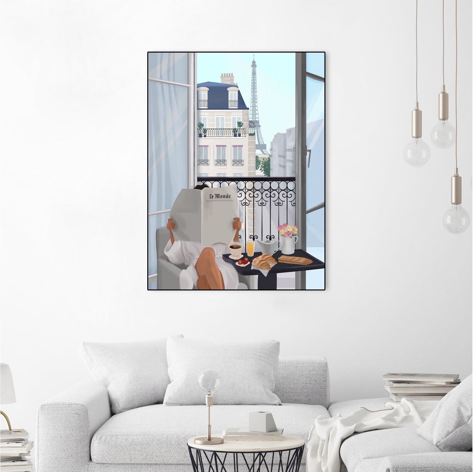 Paris Balcony by Petra Lizde on GIANT ART - illustration  paris