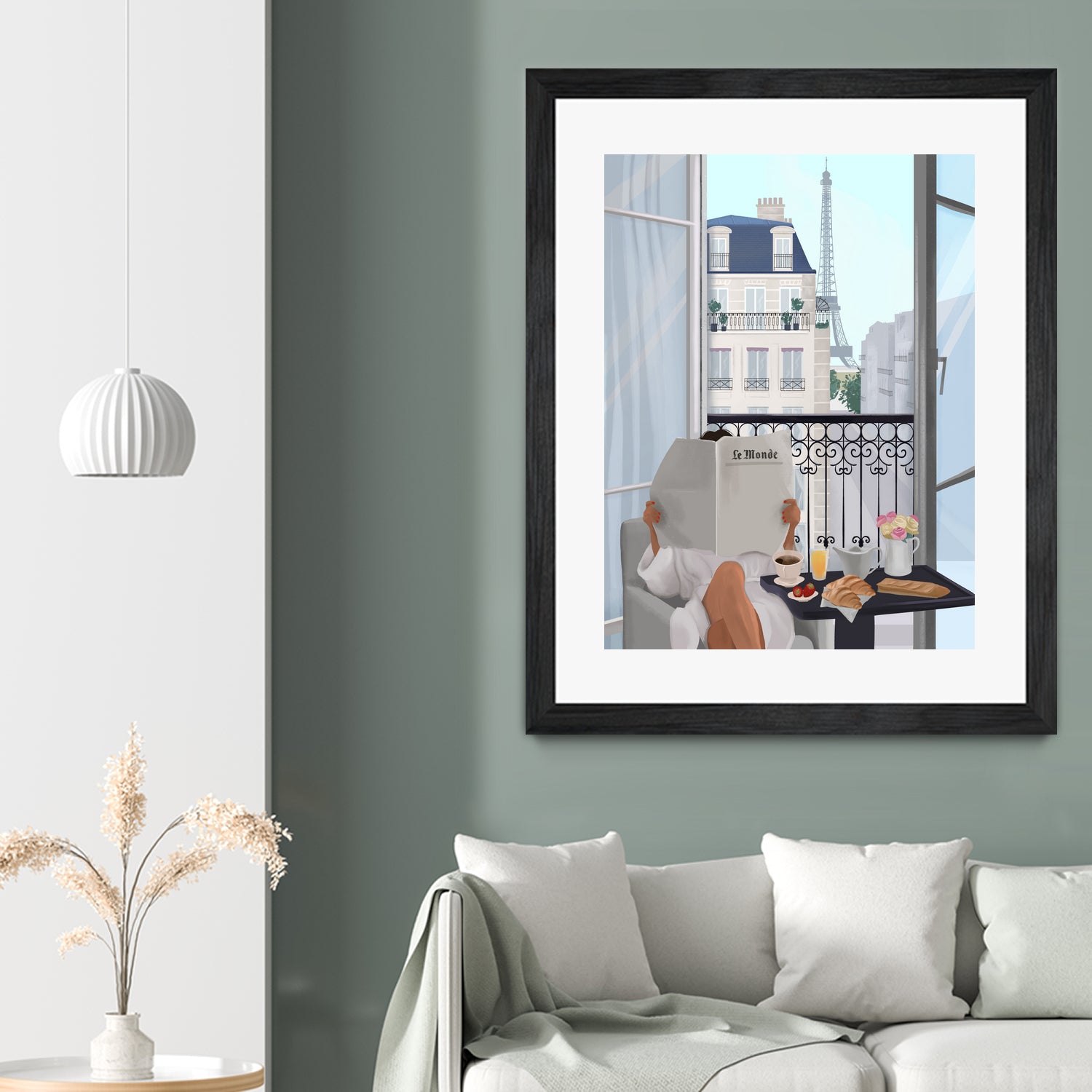 Paris Balcony by Petra Lizde on GIANT ART - illustration  paris