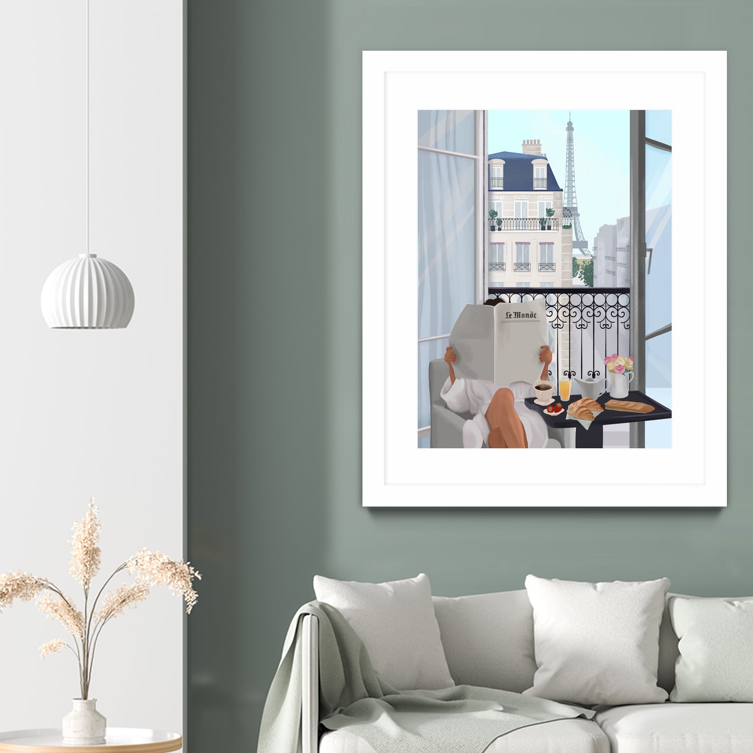 Paris Balcony by Petra Lizde on GIANT ART - illustration  paris