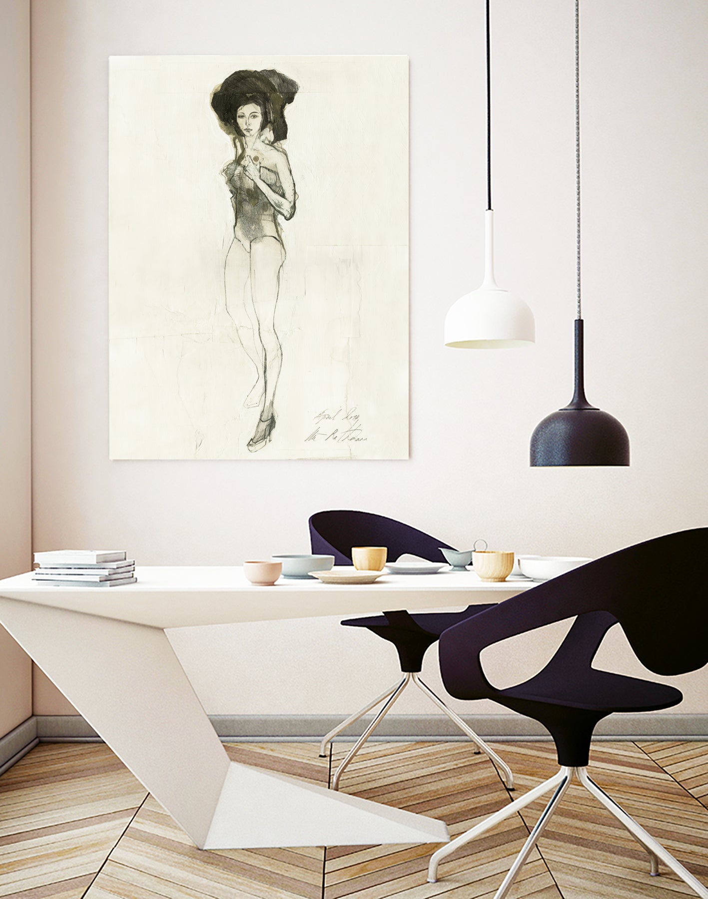 Minimalist Style by Ute Rathmann on GIANT ART - figurative fashion illustration