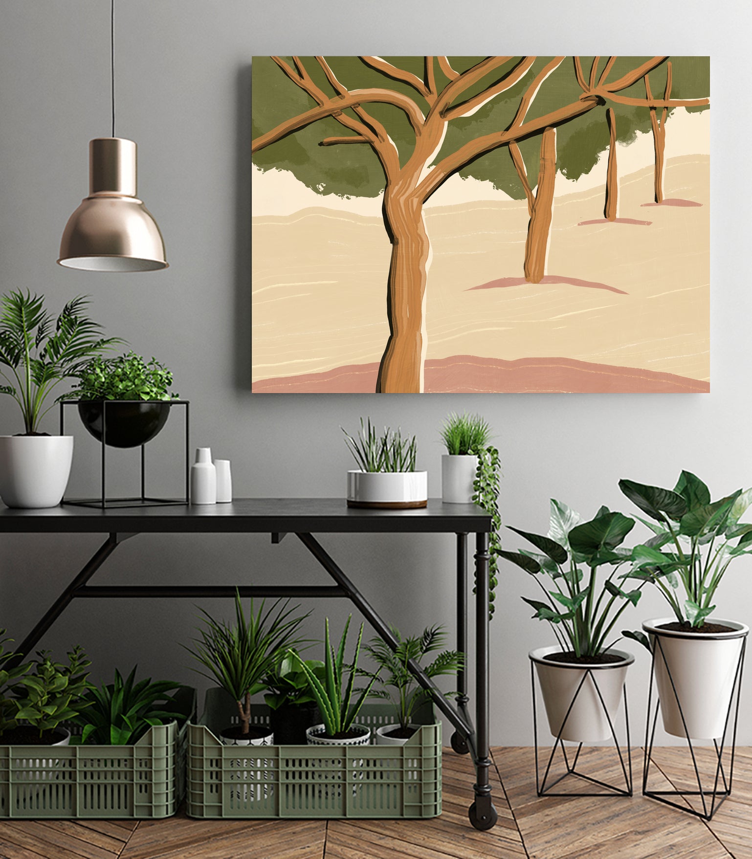 Landscape trees by Little Dean on GIANT ART - landscape painting