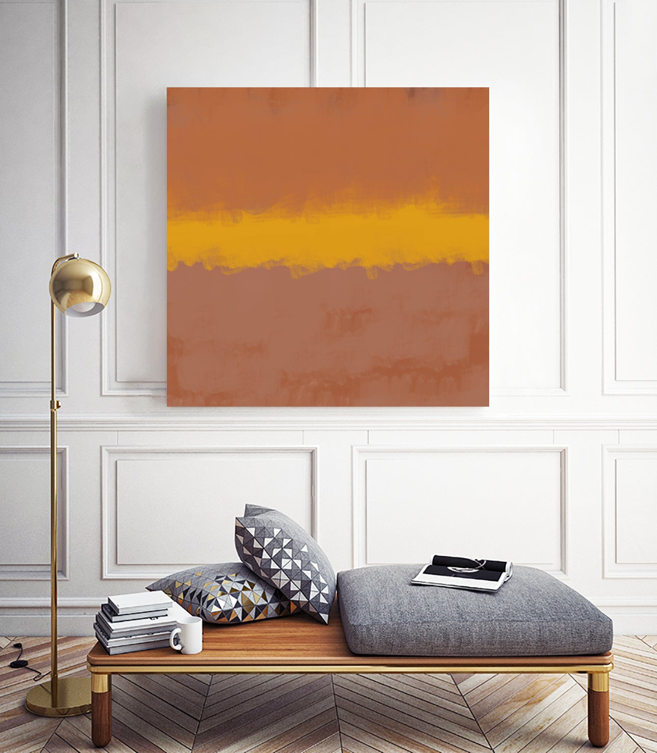 MODERN CALM by THE on GIANT ART - orange miuus studio rothko
