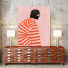 The Woman With the Orange Stripes by Bea Muller on GIANT ART - figurative clothing