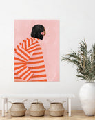 The Woman With the Orange Stripes by Bea Muller on GIANT ART - figurative clothing