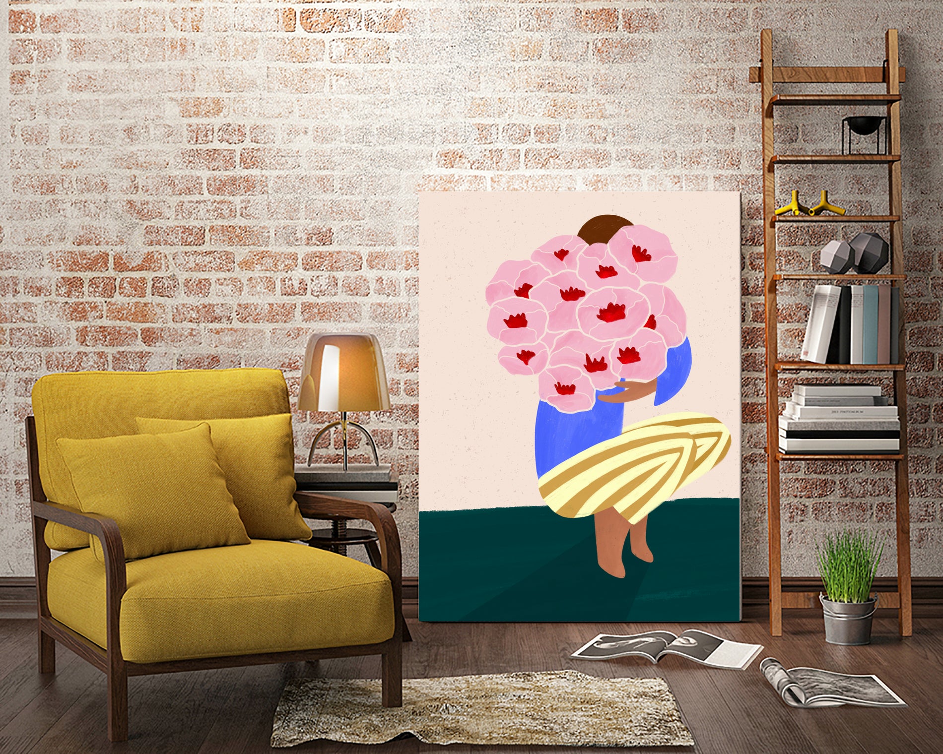 Bouquet of Flowers by Bea Muller on GIANT ART - flowers and plants drawing