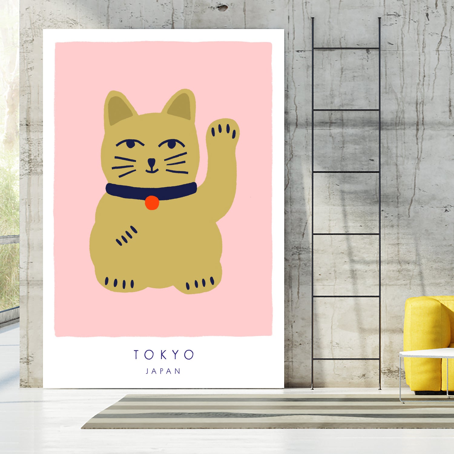 Maneki Neko a€“ Lucky Cat by Maren Gross on GIANT ART - animals cat