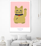 Maneki Neko a€“ Lucky Cat by Maren Gross on GIANT ART - animals cat