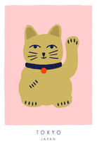 Maneki Neko a€“ Lucky Cat by Maren Gross on GIANT ART - animals cat
