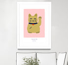 Maneki Neko a€“ Lucky Cat by Maren Gross on GIANT ART - animals cat