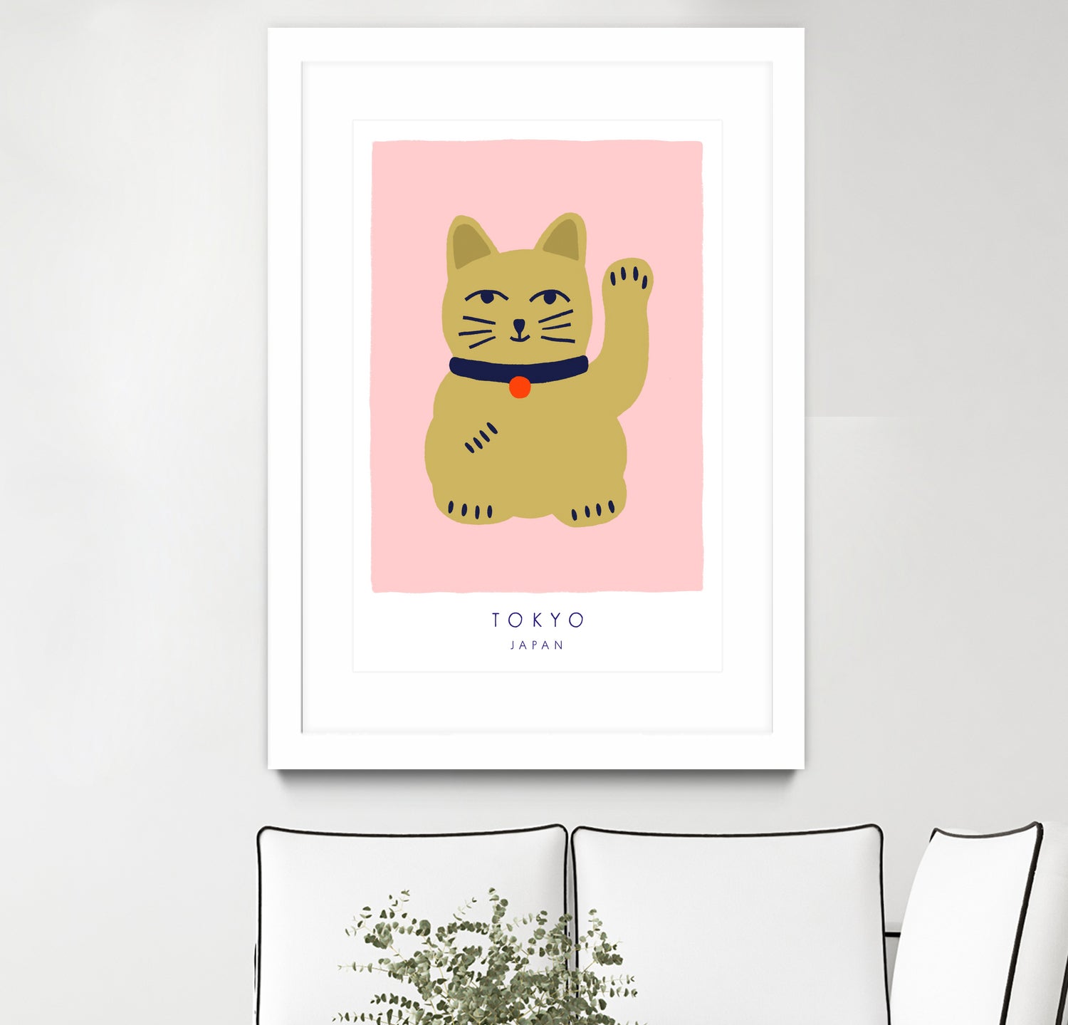 Maneki Neko a€“ Lucky Cat by Maren Gross on GIANT ART - animals cat