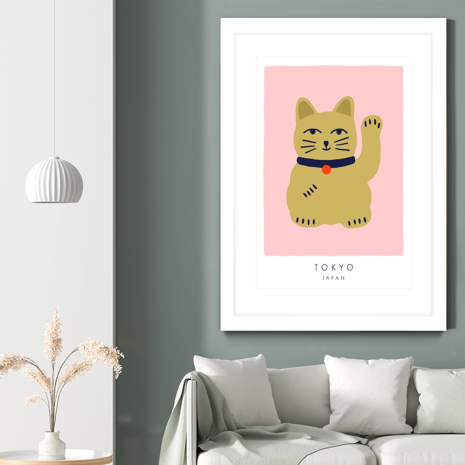 Maneki Neko a€“ Lucky Cat by Maren Gross on GIANT ART - animals cat