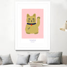 Maneki Neko a€“ Lucky Cat by Maren Gross on GIANT ART - animals cat