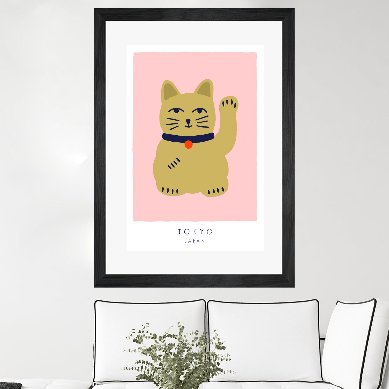 Maneki Neko a€“ Lucky Cat by Maren Gross on GIANT ART - animals cat