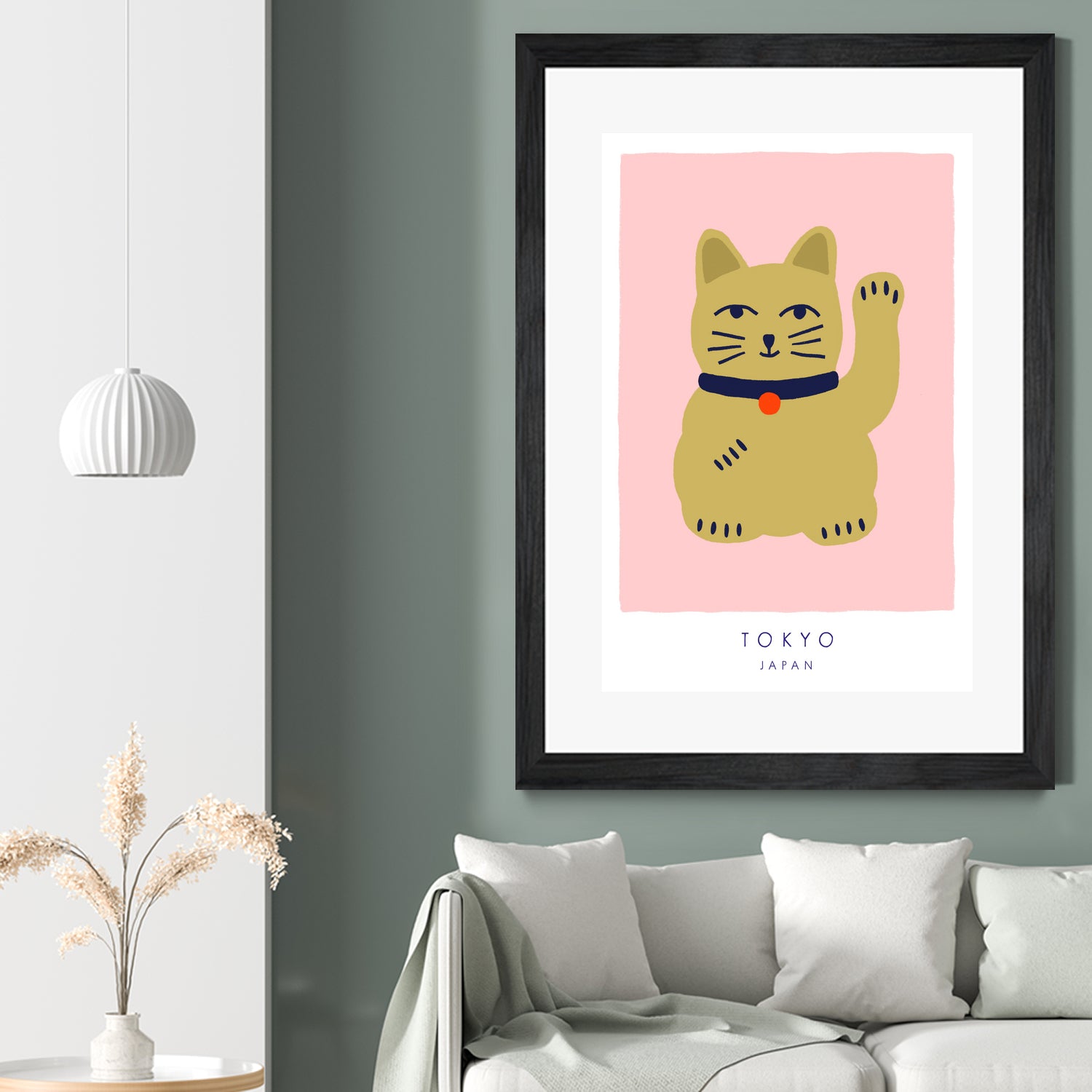Maneki Neko a€“ Lucky Cat by Maren Gross on GIANT ART - animals cat