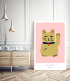 Maneki Neko a€“ Lucky Cat by Maren Gross on GIANT ART - animals cat