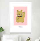 Maneki Neko a€“ Lucky Cat by Maren Gross on GIANT ART - animals cat