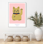 Maneki Neko a€“ Lucky Cat by Maren Gross on GIANT ART - animals cat