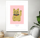 Maneki Neko a€“ Lucky Cat by Maren Gross on GIANT ART - animals cat