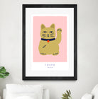 Maneki Neko a€“ Lucky Cat by Maren Gross on GIANT ART - animals cat