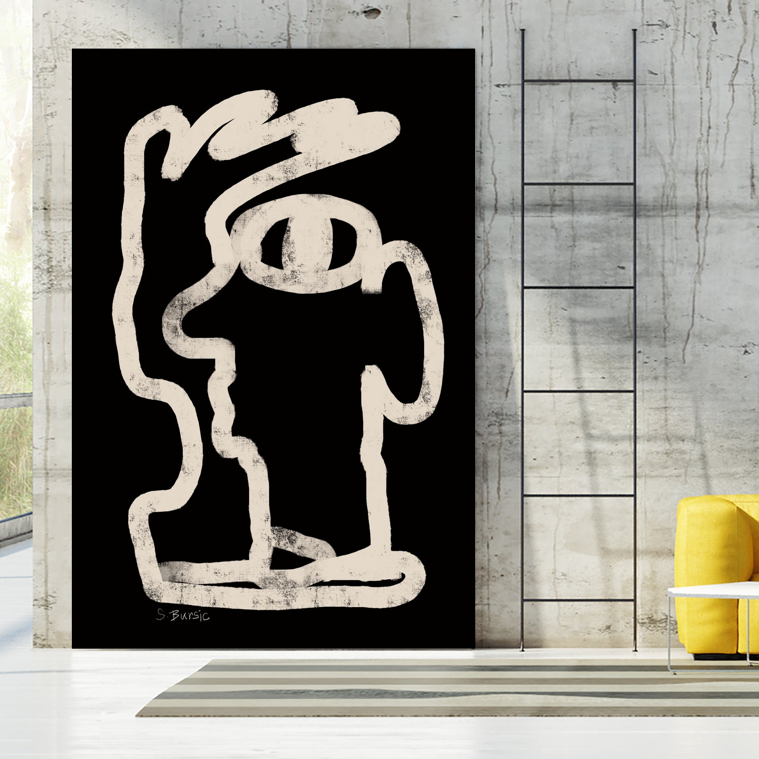 Face line art by Sharyn Bursic on GIANT ART - line art sketch