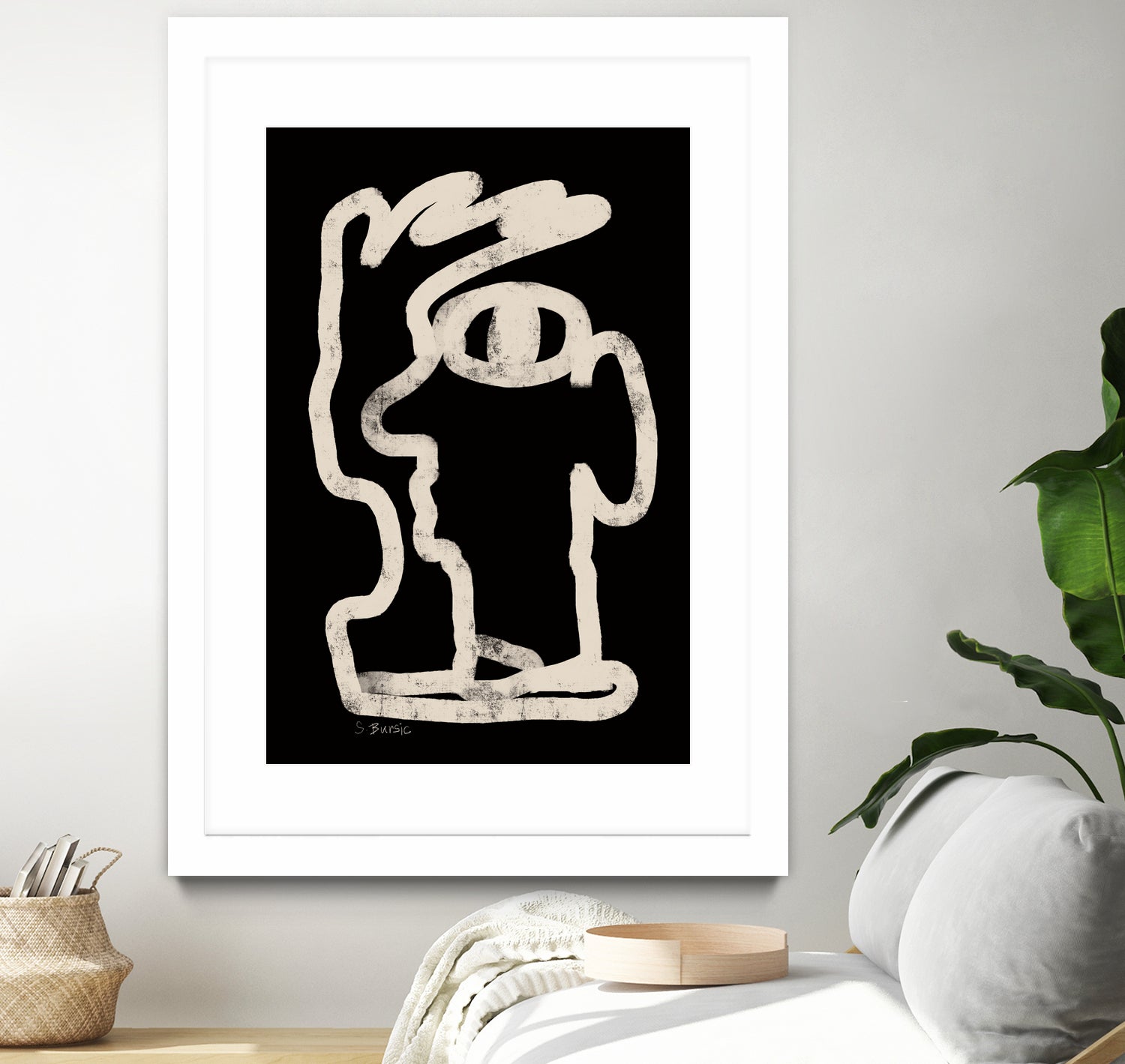 Face line art by Sharyn Bursic on GIANT ART - line art sketch