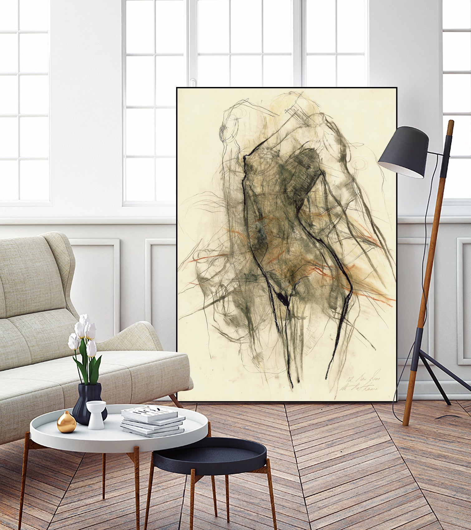 Impression Of Movement And Emotion by Ute Rathmann on GIANT ART - figurative abstract art