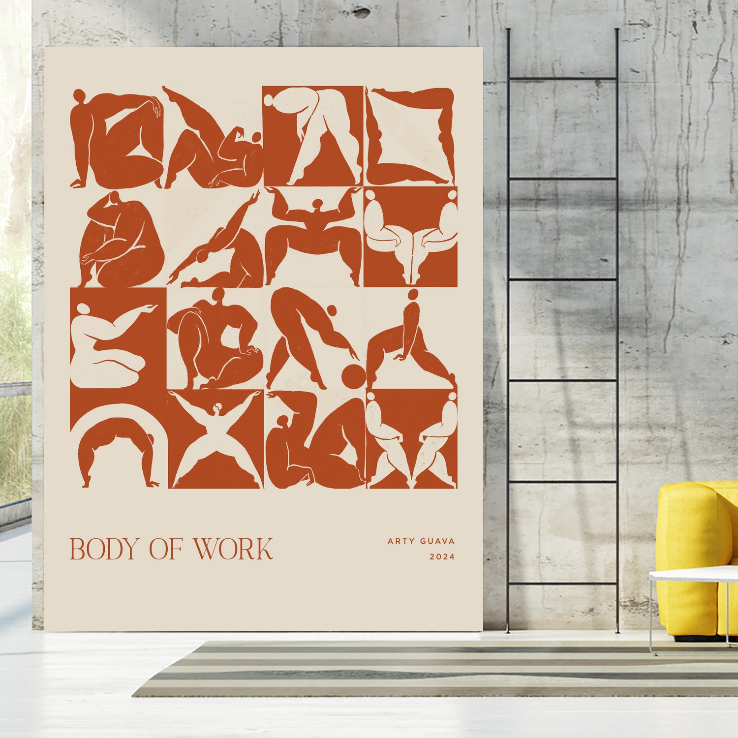 Body of Work (terracotta) by Arty Guava on GIANT ART - 9600 illustration