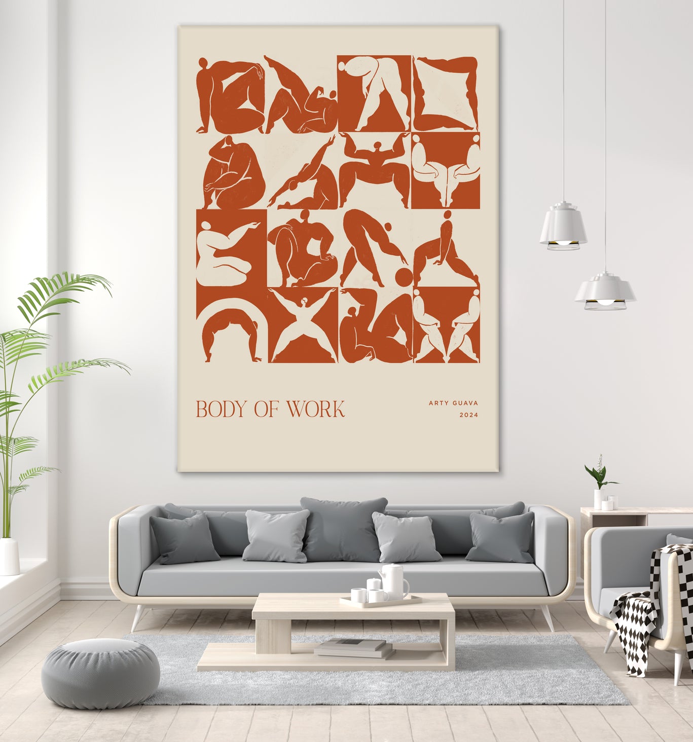 Body of Work (terracotta) by Arty Guava on GIANT ART - 9600 illustration