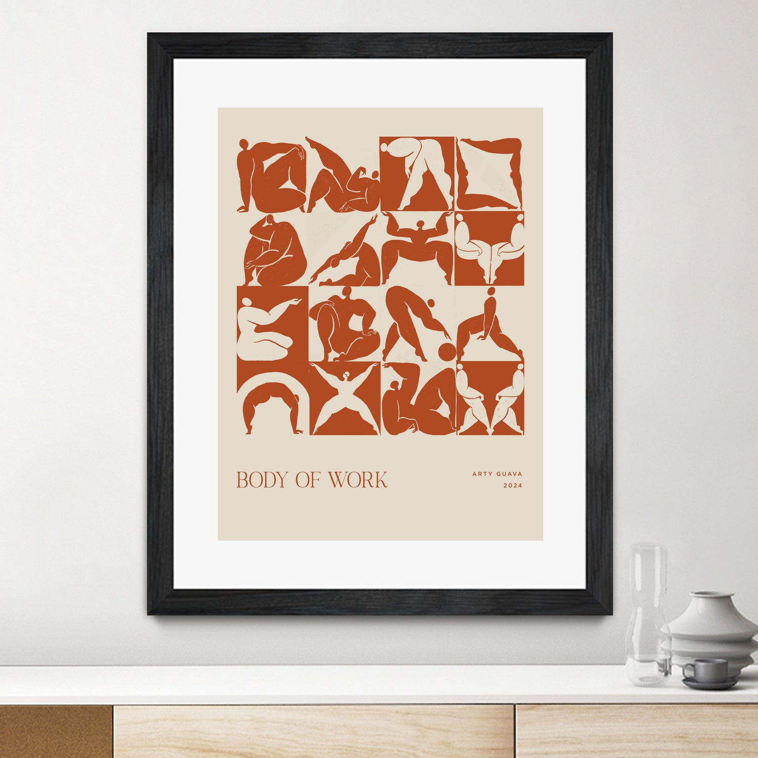 Body of Work (terracotta) by Arty Guava on GIANT ART - 9600 illustration