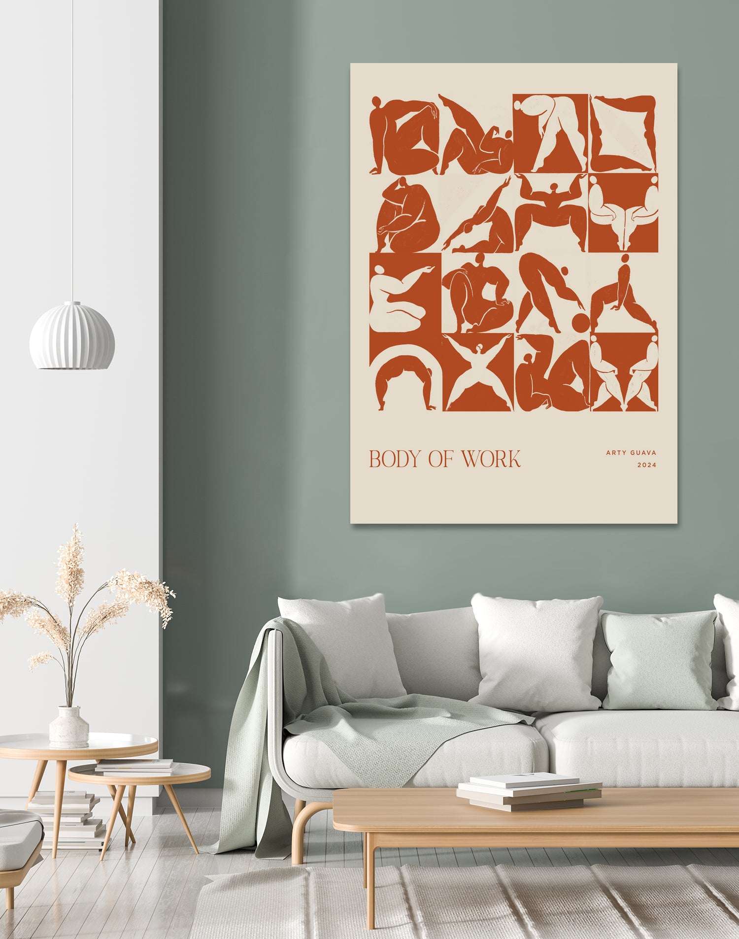 Body of Work (terracotta) by Arty Guava on GIANT ART - 9600 illustration