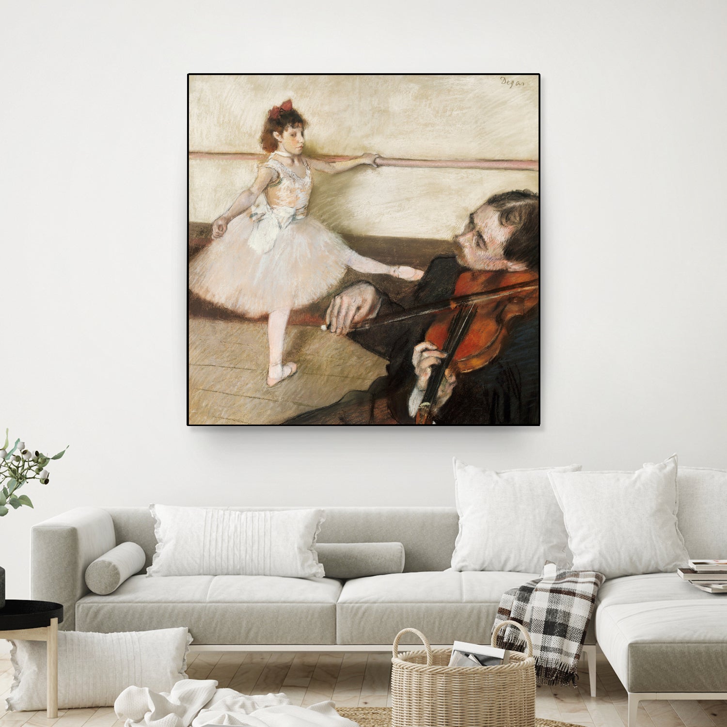 The Dance Lesson by Edgar Degas on GIANT ART - 3543 illustration