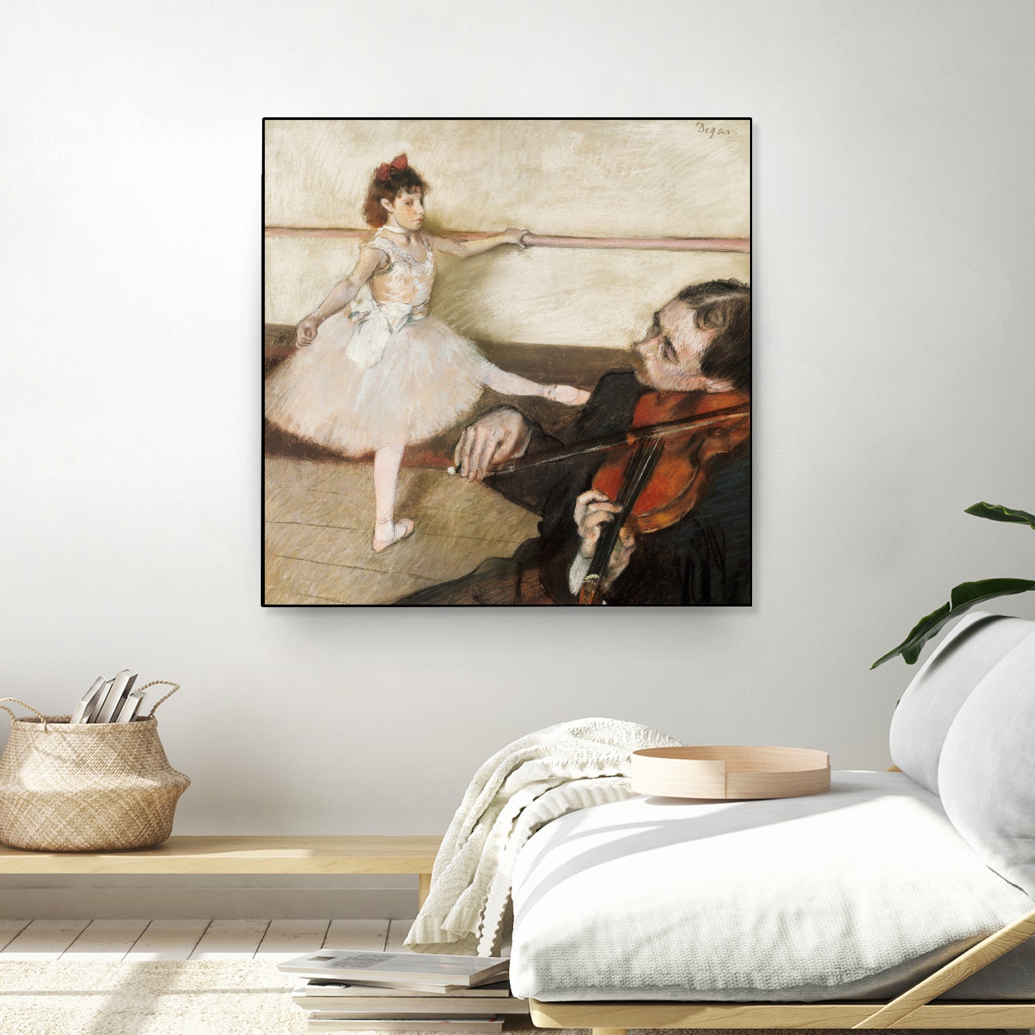 The Dance Lesson by Edgar Degas on GIANT ART - 3543 illustration