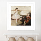 The Dance Lesson by Edgar Degas on GIANT ART - 3543 illustration