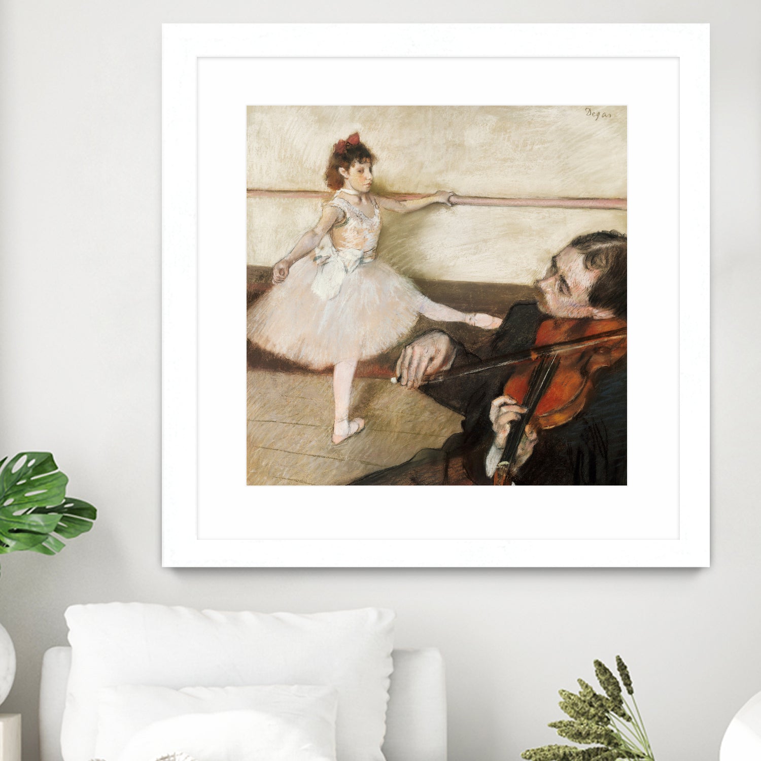 The Dance Lesson by Edgar Degas on GIANT ART - 3543 illustration
