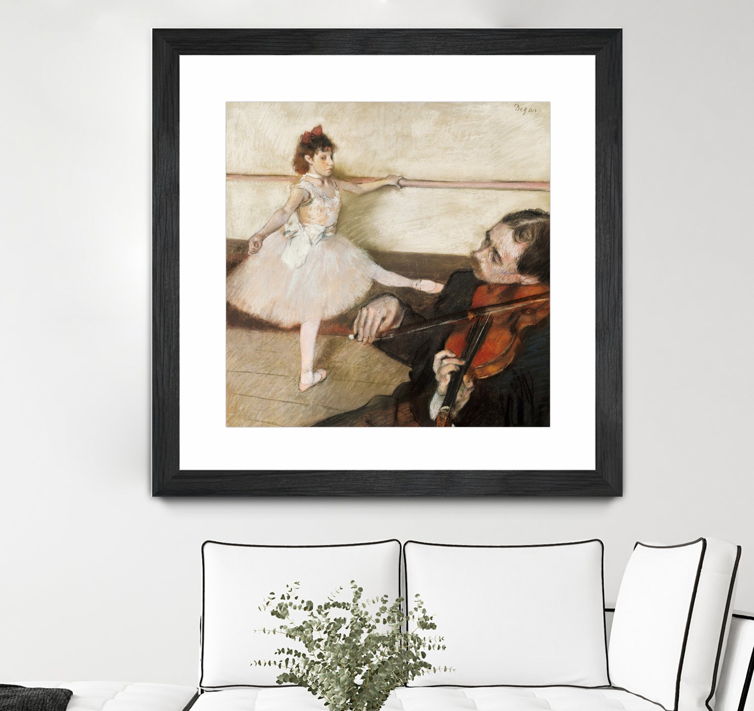 The Dance Lesson by Edgar Degas on GIANT ART - 3543 illustration