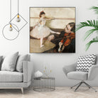 The Dance Lesson by Edgar Degas on GIANT ART - 3543 illustration