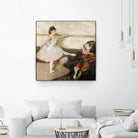 The Dance Lesson by Edgar Degas on GIANT ART - 3543 illustration