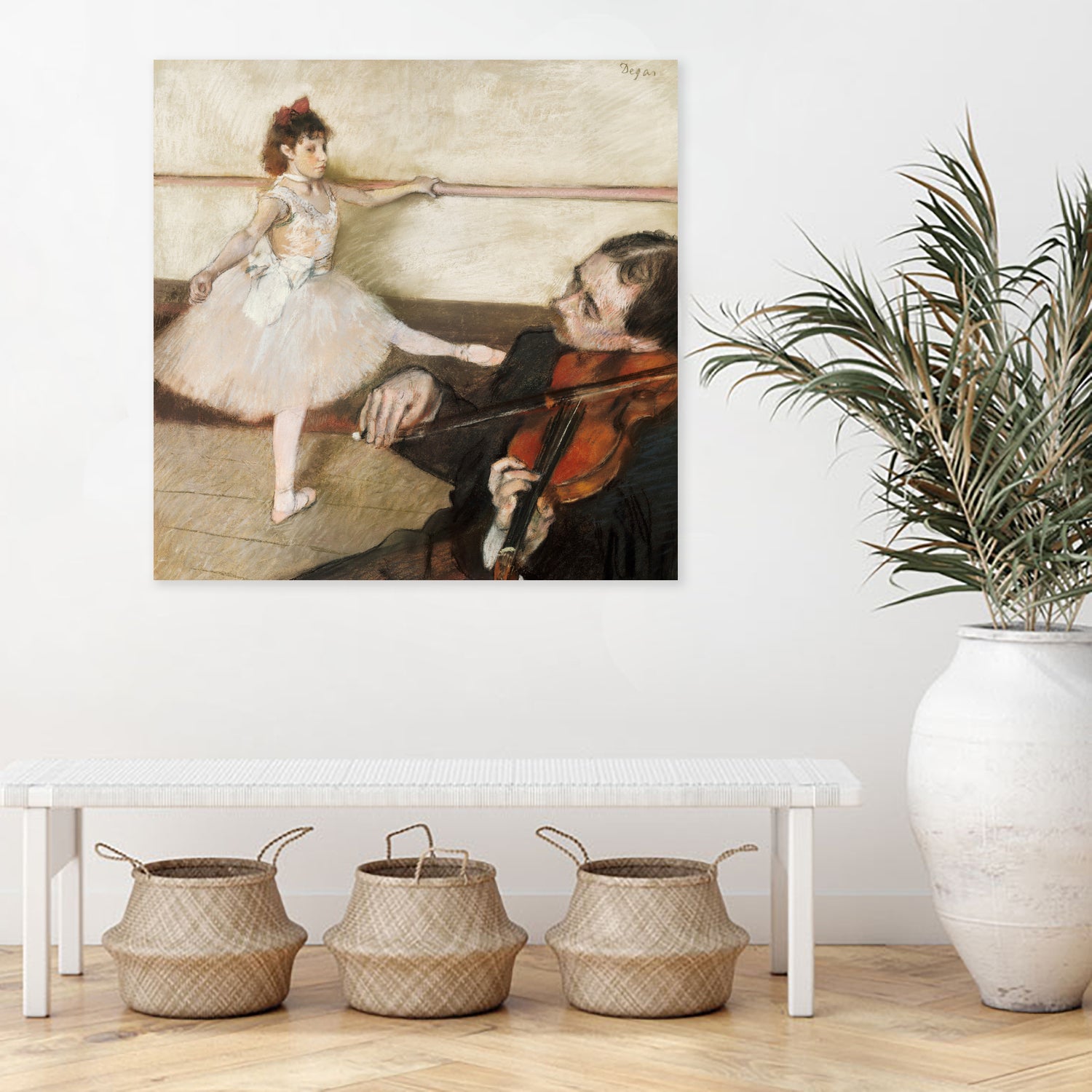 The Dance Lesson by Edgar Degas on GIANT ART - 3543 illustration