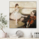 The Dance Lesson by Edgar Degas on GIANT ART - 3543 illustration