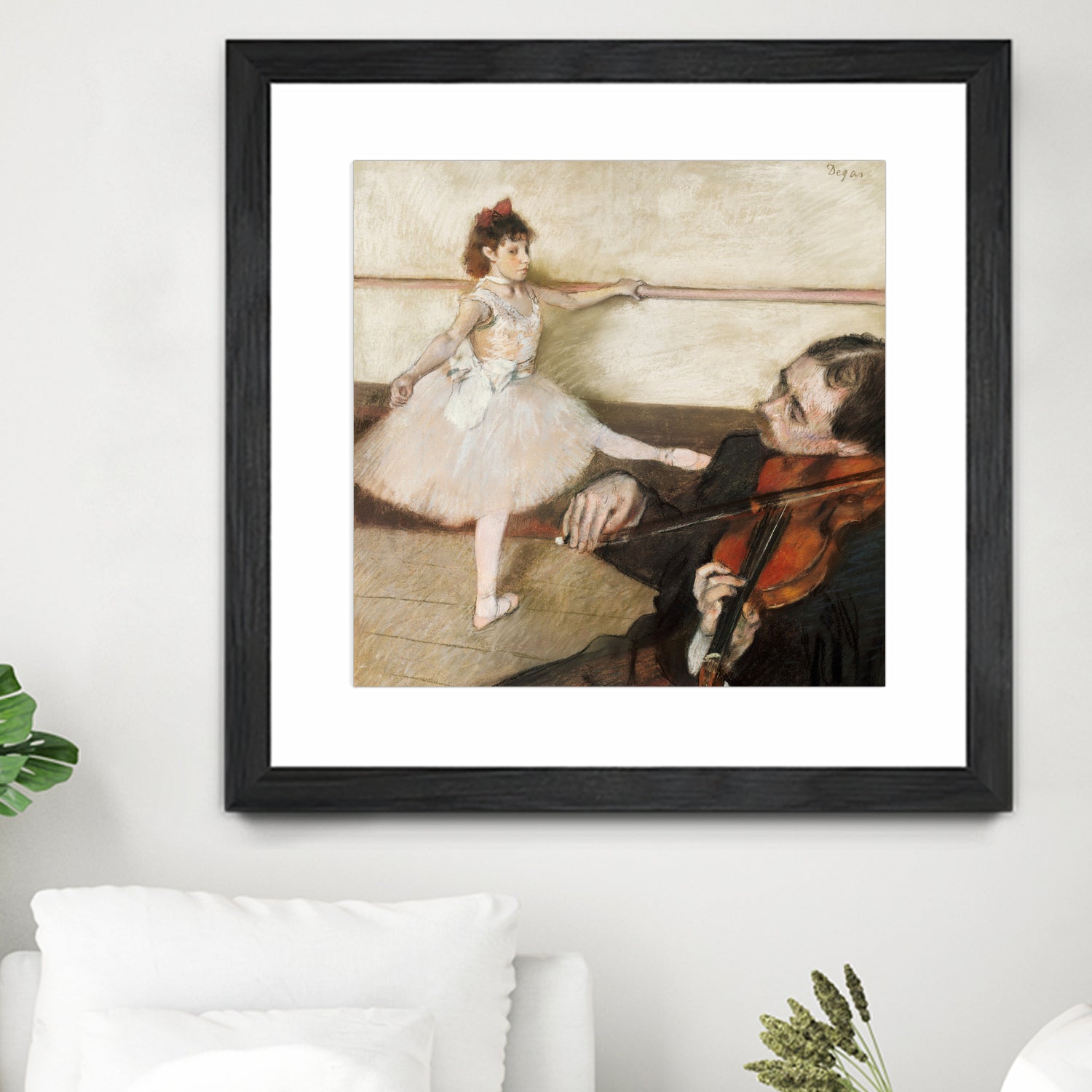 The Dance Lesson by Edgar Degas on GIANT ART - 3543 illustration