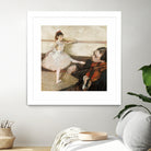 The Dance Lesson by Edgar Degas on GIANT ART - 3543 illustration