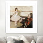 The Dance Lesson by Edgar Degas on GIANT ART - 3543 illustration