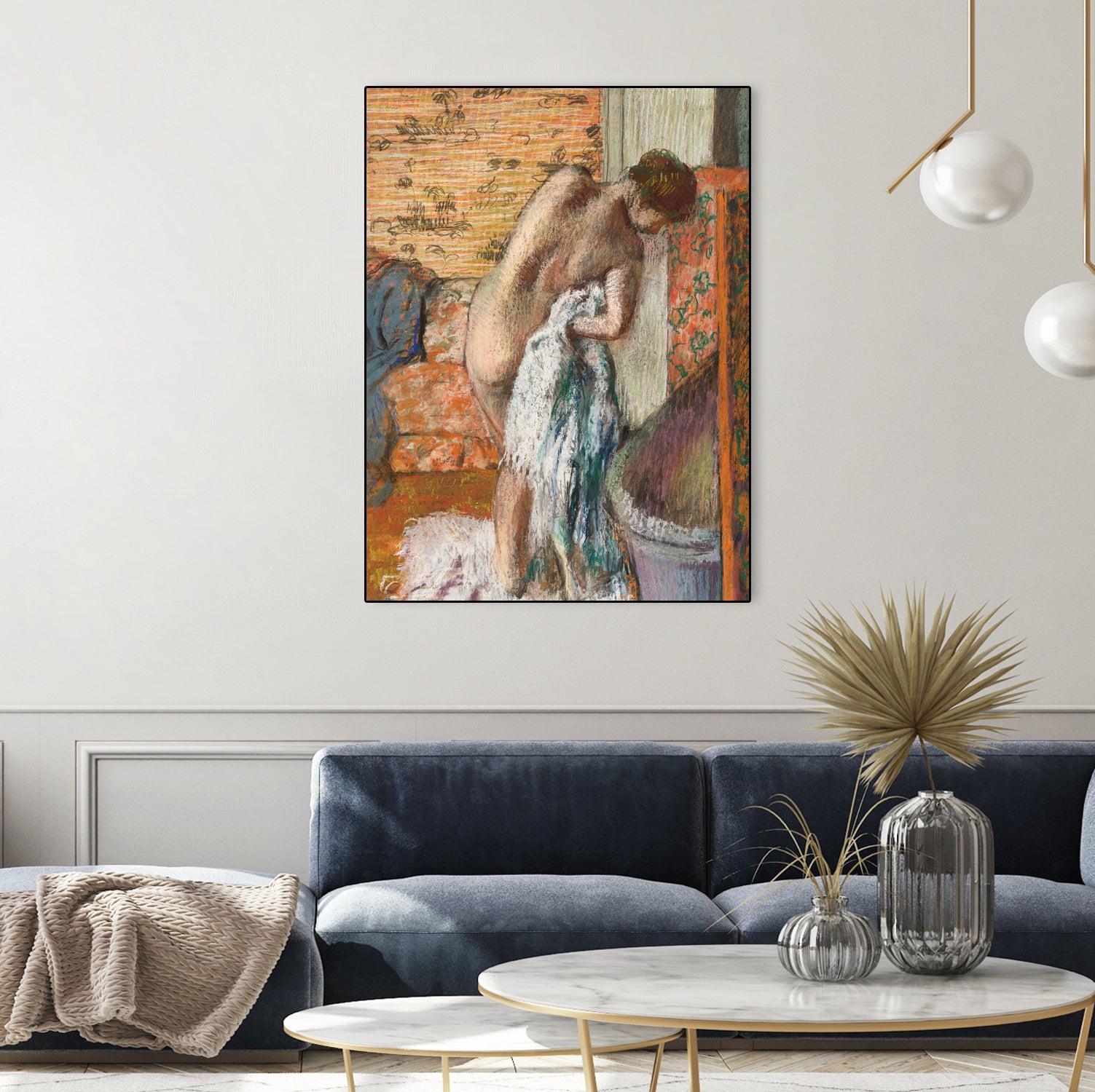 Naked Lady by Edgar Degas on GIANT ART - 5906 illustration