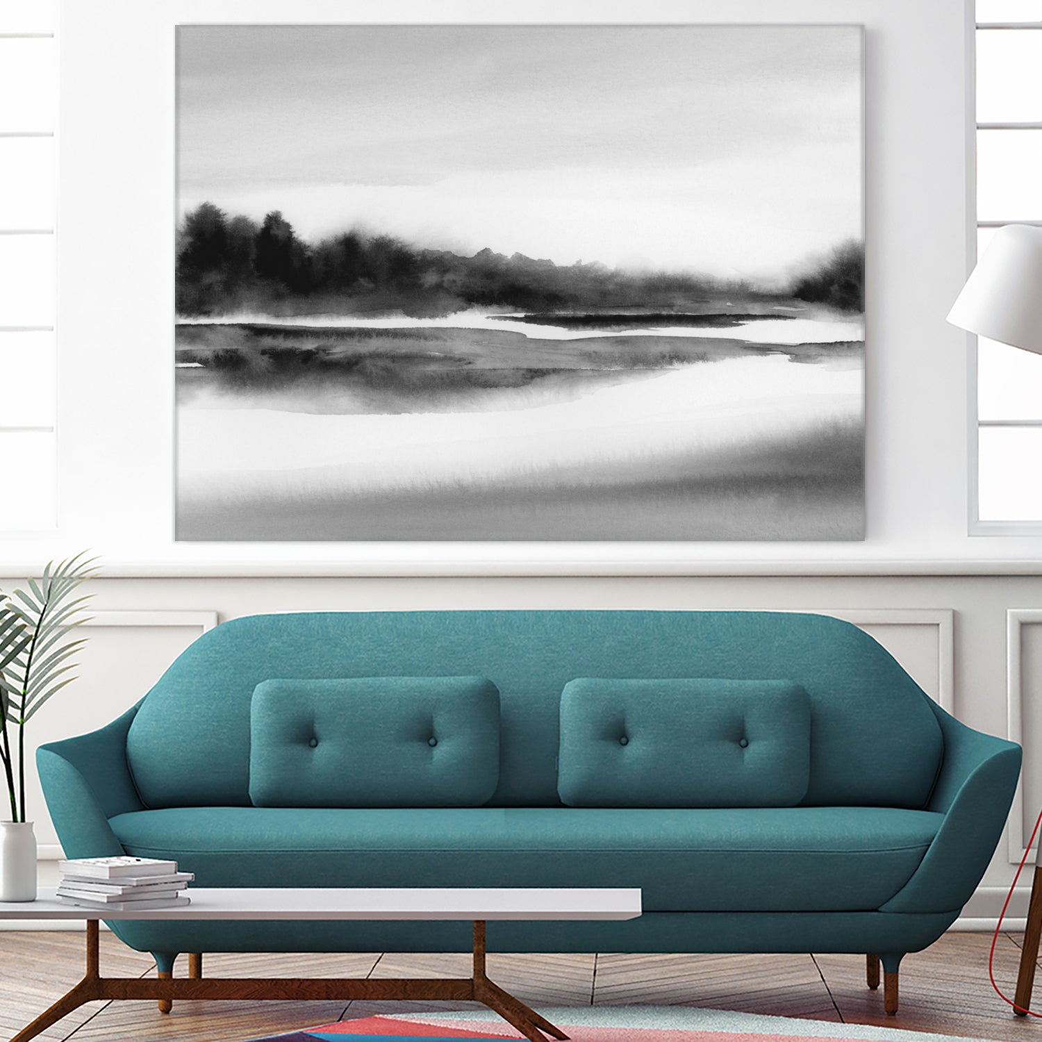 Riverstidei 32x40 by Rachel Elise on GIANT ART - black and white nature and landscapes black and white