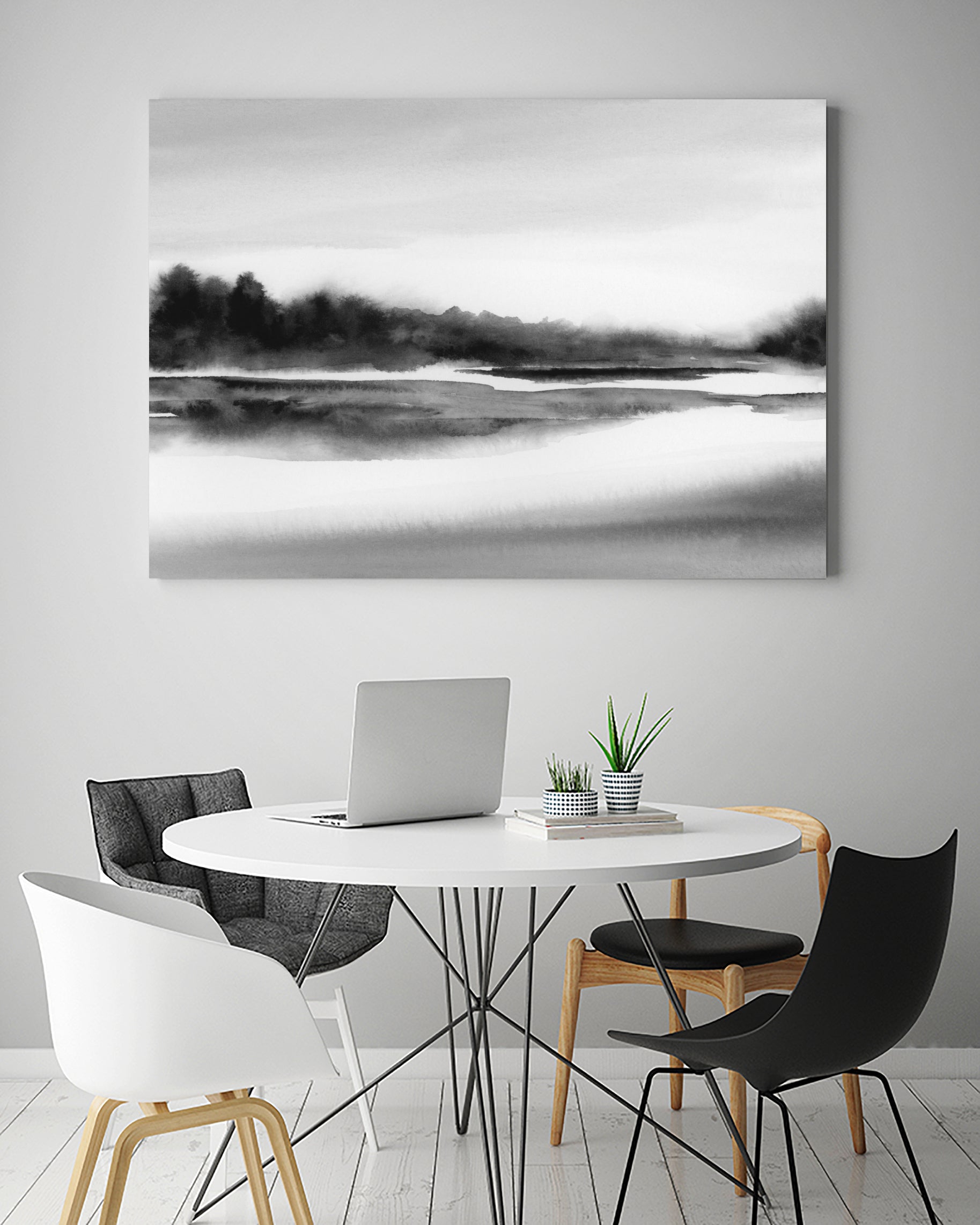Riverstidei 32x40 by Rachel Elise on GIANT ART - black and white nature and landscapes black and white
