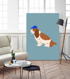 Cocker Spaniel with Cap by Maren Gross on GIANT ART - animals animal