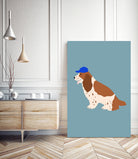 Cocker Spaniel with Cap by Maren Gross on GIANT ART - animals animal