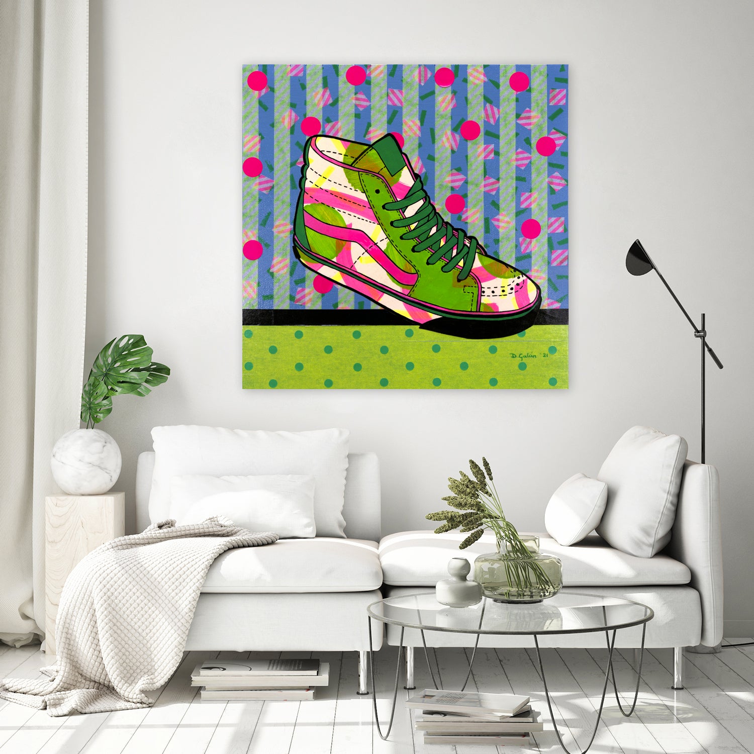 Green Fantasy by David Galan  on GIANT ART - green illustration sneekers