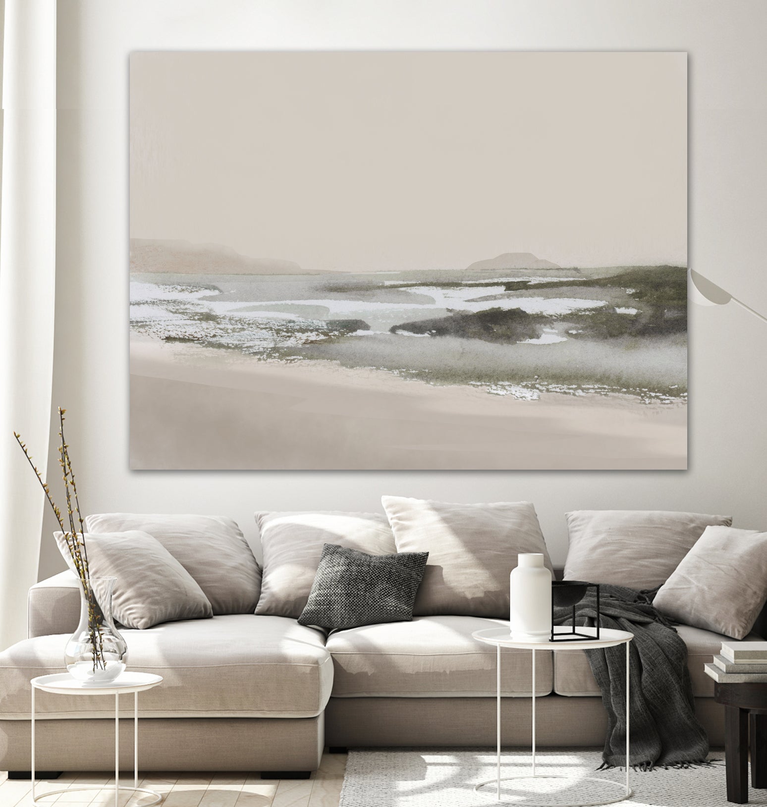 Calm Beach by Dan Hobday on GIANT ART - nature and landscapes nature