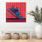 Sky Blue by David Galan  on GIANT ART - pink illustration running shoes